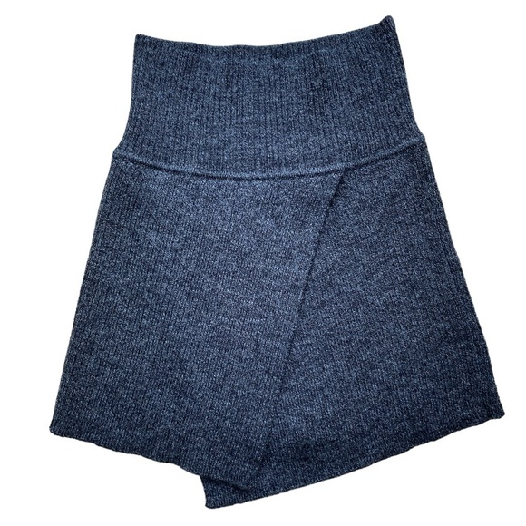 Isabel‎ Marant Etoile Wool Ribbed Knit Crossover Mini Skirt - Picture 2 of 6